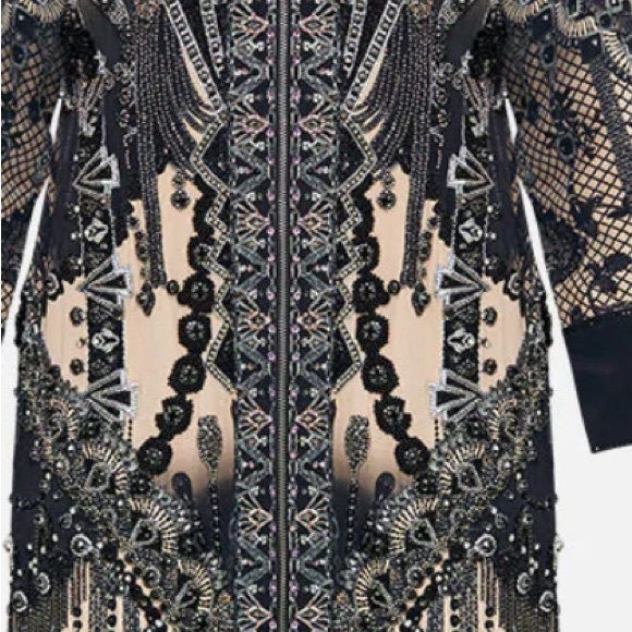 NWOT 3000.00 Split Front Full Length Dress
Curtain Call Chaos S COVERED CRYSTAL - Picture 7 of 10